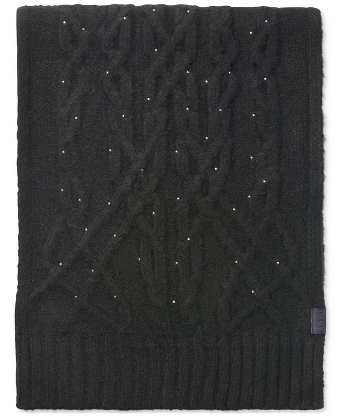 DKNY Women's Studded CableKnit Scarf Macy's
