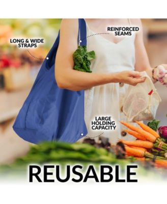 5 Pack 50 Pound Reusable Grocery Bags - Reusable Bags With Handles