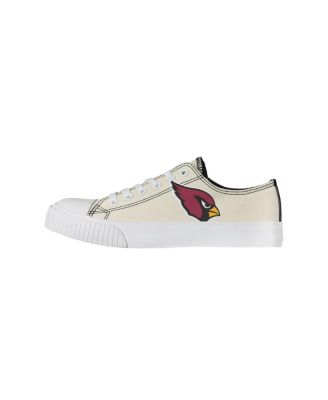 Women's Cream Arizona Cardinals Low Top Canvas Shoes