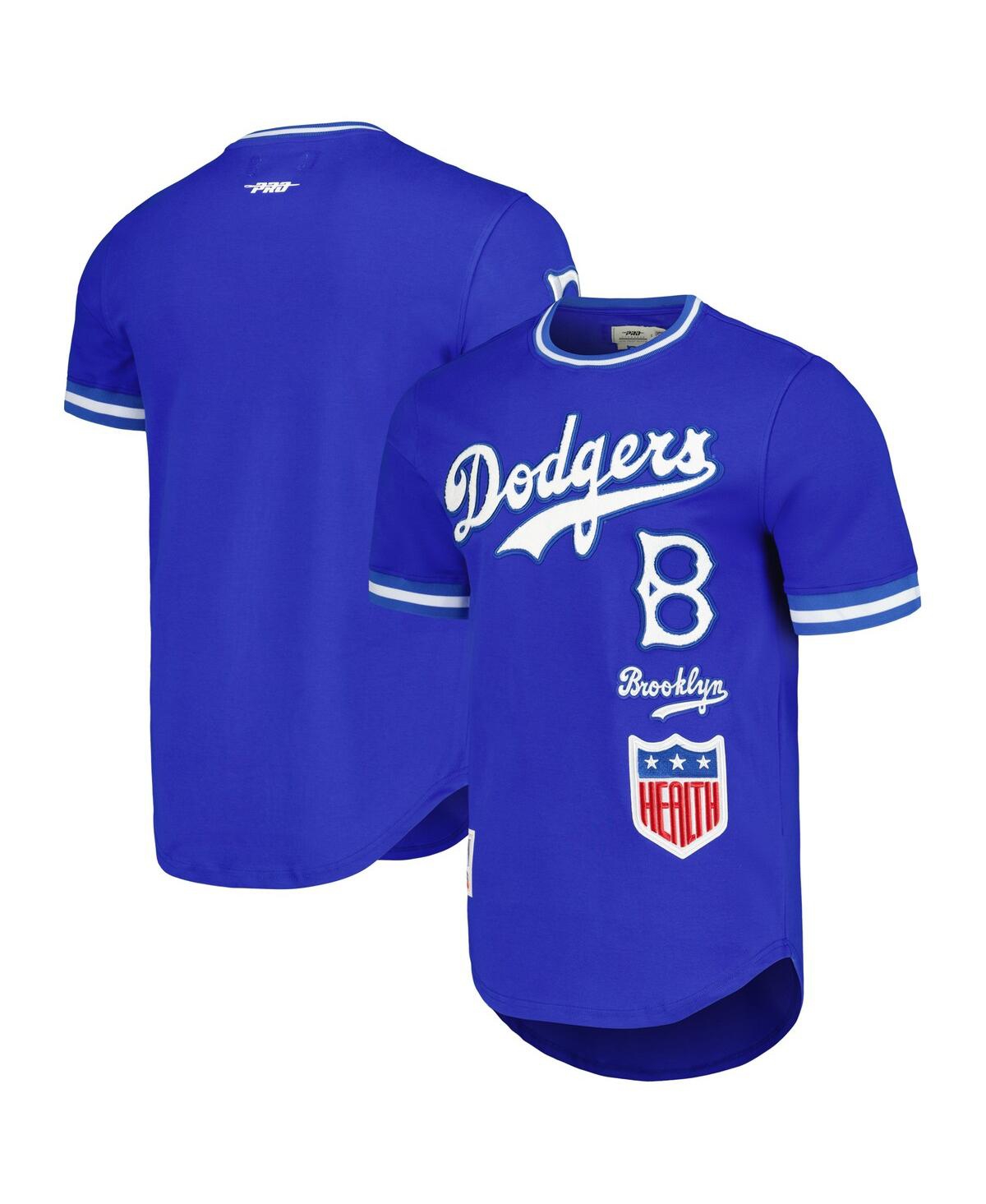 Shop Pro Standard Men's  Royal Brooklyn Dodgers Cooperstown Collection Retro Classic T-shirt
