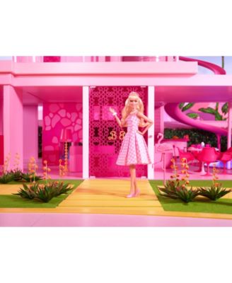 margot robbie barbie pink gingham dress Barbie 2023 Margot Robbie Pink Dress
