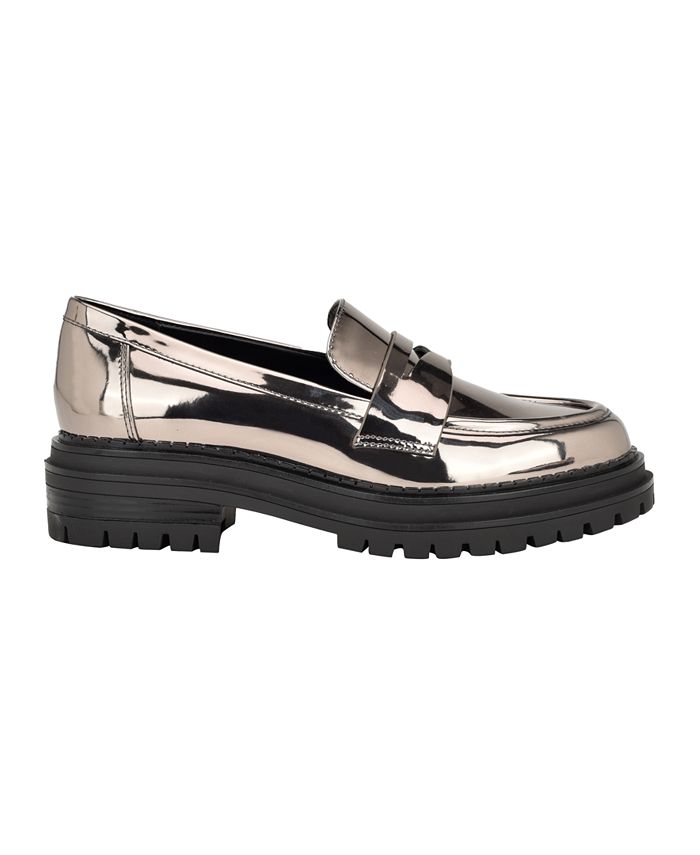 Calvin Klein Women's Grant Slip-On Lug Sole Casual Loafers - Macy's