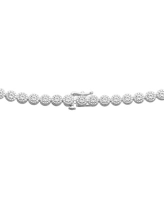 Diamond 17" Collar Necklace (2 ct. t.w.) in Sterling Silver, Macy's Exclusive