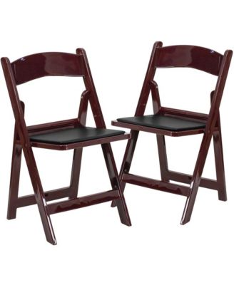 Folding Chair - Resin– 2 Pack 800Lb Weight Capacity Event Chair