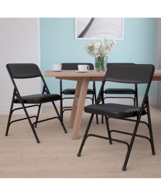 4 Pack Home & Office Portable Party Events Padded Metal Folding Chair