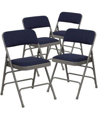 4 Pack Home & Office Portable Party Events Padded Metal Folding Chair