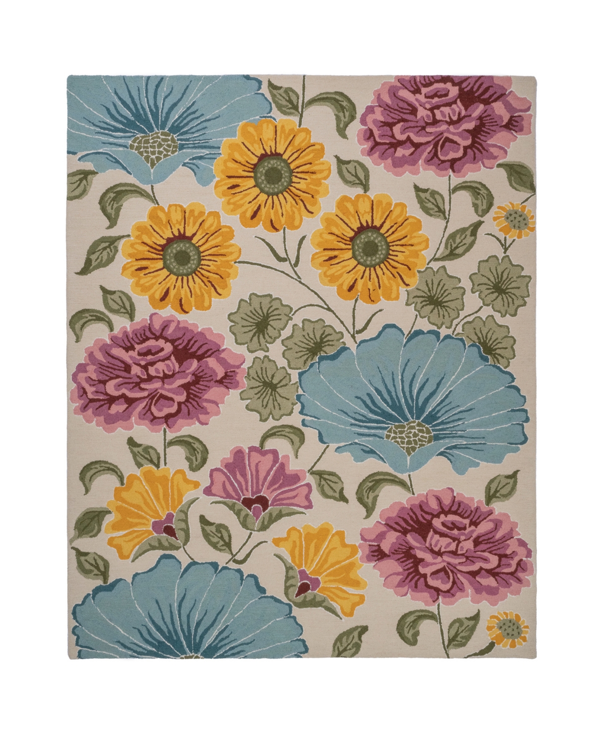 Capel Jardin 6100 5' x 8' Area Rug - Multi, Gold