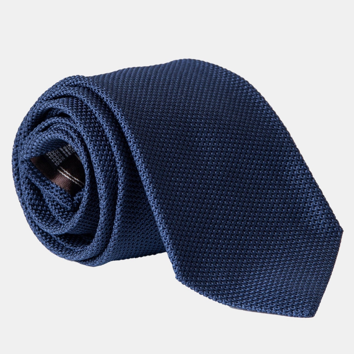 Big & Tall Marino - Extra Long Silk Grenadine Tie for Men - Navy