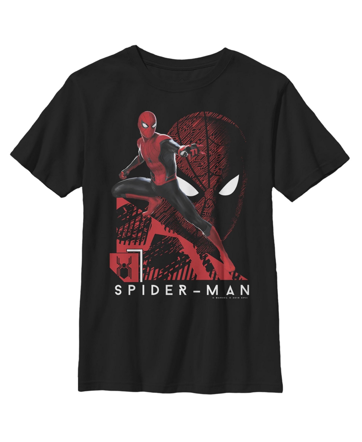Marvel Boy's  Spider-man: Far From Home High Tech Child T-shirt In Black