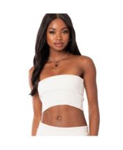 White tube top best sale shirt