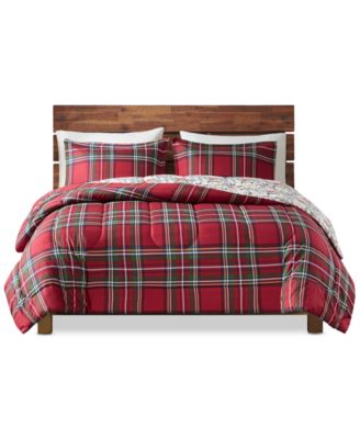 JLA Home Holiday Village 3-Pc. Comforter Set, Created for Macy's