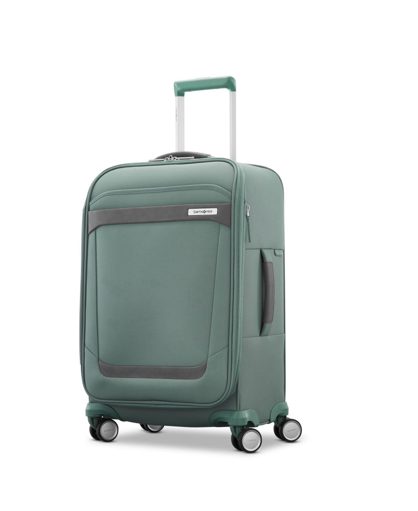 Чемодан Samsonite Elevation Plus Softside Carry on Expandable Spinner, цвет: Кипарисовый зелёный — фото 2