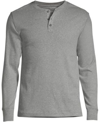 Men's Knit Rib Pajama Henley T-Shirt