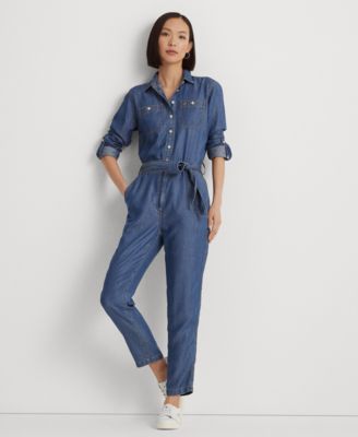 オールインワン・サロペット RALPH LAUREN Women Jumpsuits 200957619 001 BLUE 51cIM0og1KL._UY1000_.jpg