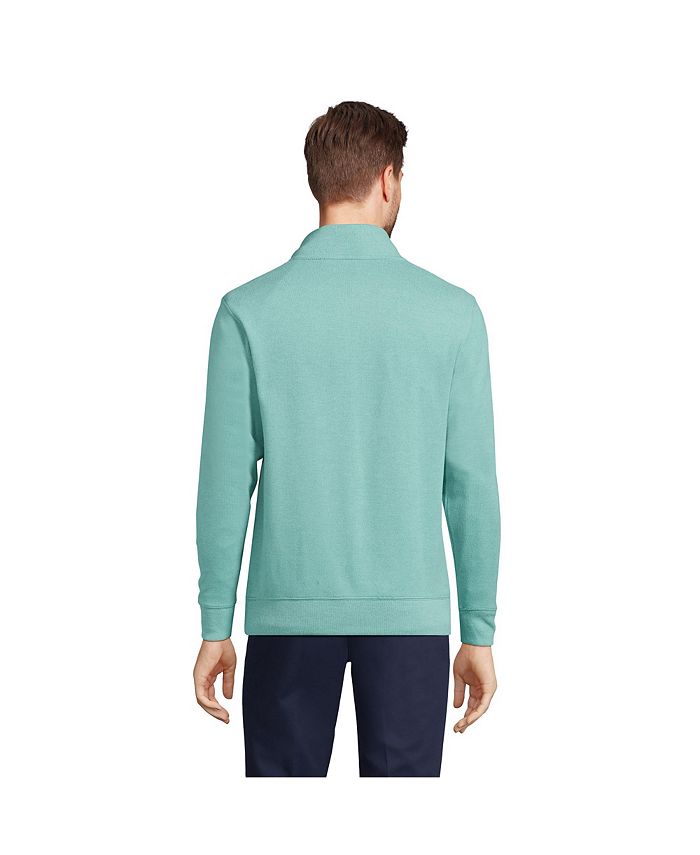 Lands' End Men's Bedford Rib Quarter Zip Sweater - Macy's
