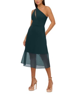 Adrianna by Adrianna Papell - Women's One-Shoulder Crepe Knit Dress