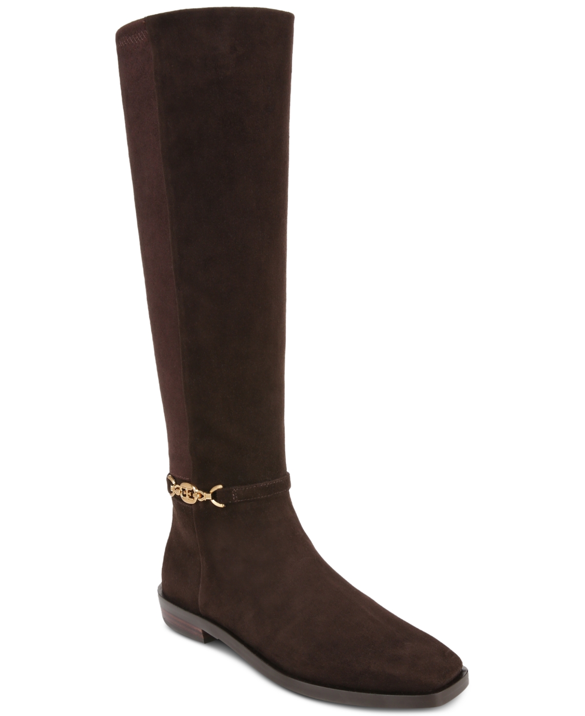 Shop Sam Edelman Women's Clive Buckled Riding Boots In Chocolate Brown