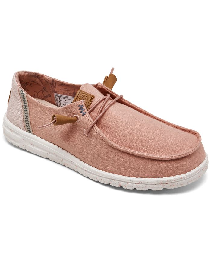 Hey Dude Women's Wendy Washed Canvas Casual Moccasin Sneakers from