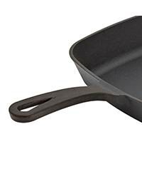 Cast Iron 11" Open Square Fry pan with Assist Handle