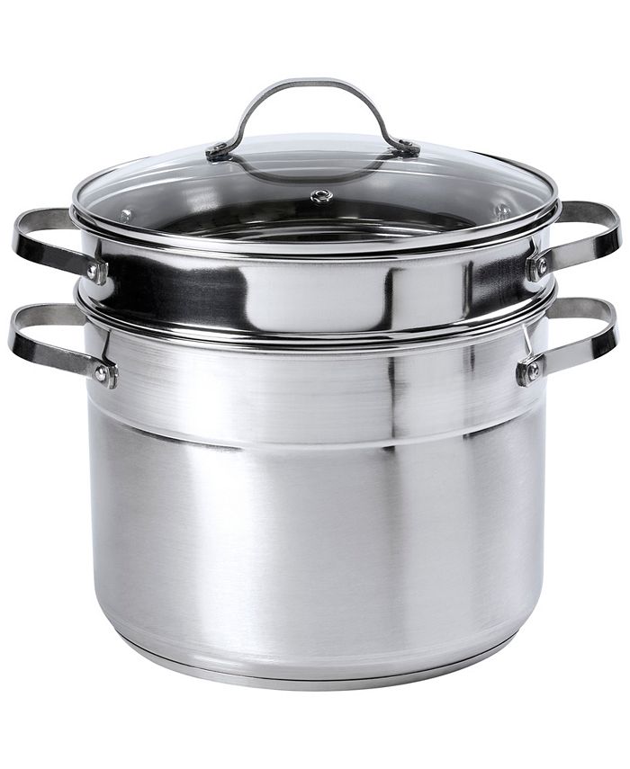 Denmark Unlimited Stainless Steel 3 Piece 8 Quart Multi-Cooker Set - Macy's