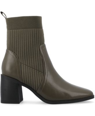 Women's Harlowe Chelsea Knit Block Heel Booties