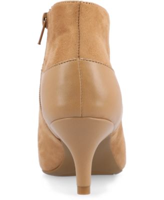 Women's Embrie Two Tone Kitten Heel Dress Booties