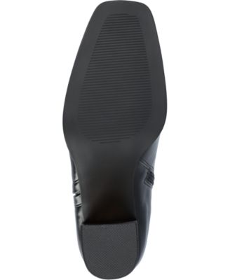 Women's Clearie Tru Comfort Foam Transparent Block Heel Square Toe Boot