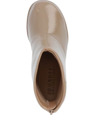 Women's Aylani  Foam Crinkle Patent Faux Leather Platform Boots