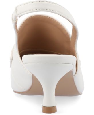 Women's Amory Tailored Kitten Heel Slingback Pumps