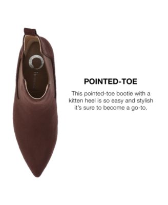 Women's Tenlee Pointed Toe Kitten Heel Dress Booties