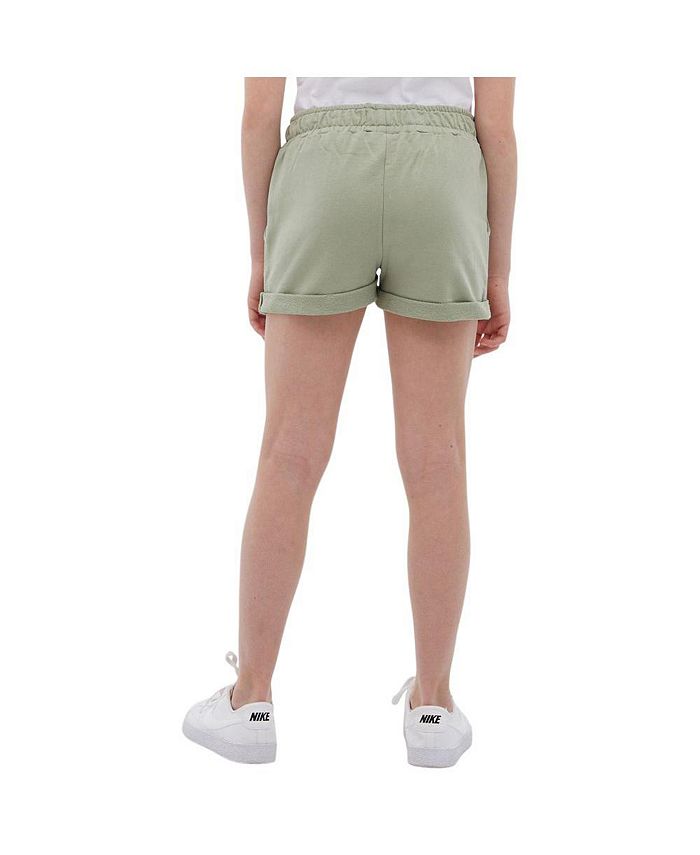 Bench DNA Child Girls Glitz Fleece Shorts in Sage Green - Macy's