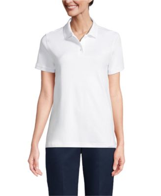 Women's School Uniform Short Sleeve Interlock Polo Shirt