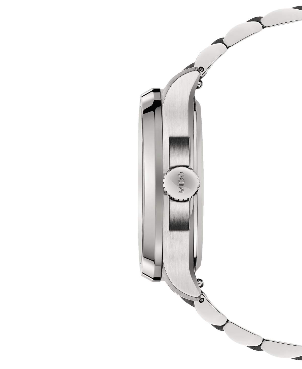 Mido Men's Swiss Automatic Multifort Stainless Steel Bracelet Watch 41mm In Grey