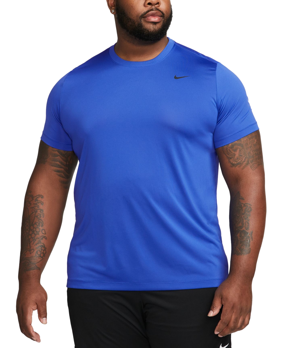 Nike Men's Dri-fit Legend Fitness T-shirt In Game Royal,black