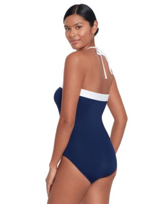 Women's Modern Bandeau One Piece Swimsuit 