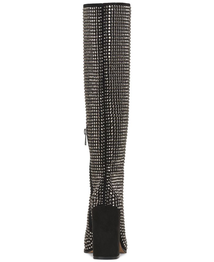 Stivali Jessica Simpson Lovelly Sopra Il Ginocchio In Finta Pelle Scamosciata - Donna, Eleganti Con Cerniera
