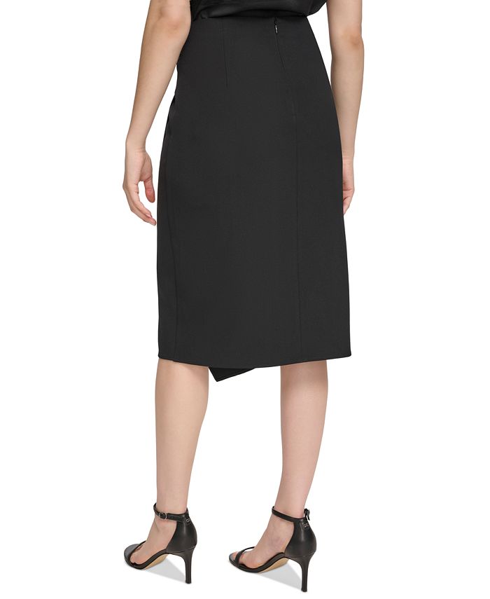 Calvin Klein Women's Angled-Hem Midi Skirt - Macy's