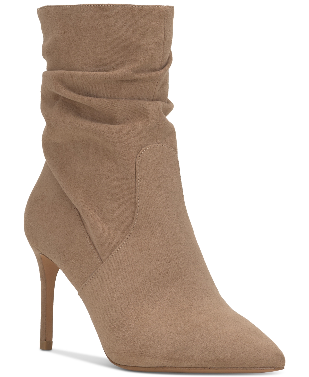 Jessica Simpson Women's Siantar Slouched Dress Booties In Sandstone Faux Suede