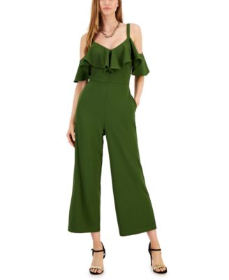 RACHEL Rachel Roy - Women's Roma Ruffled Off-The-Shoulder Jumpsuit