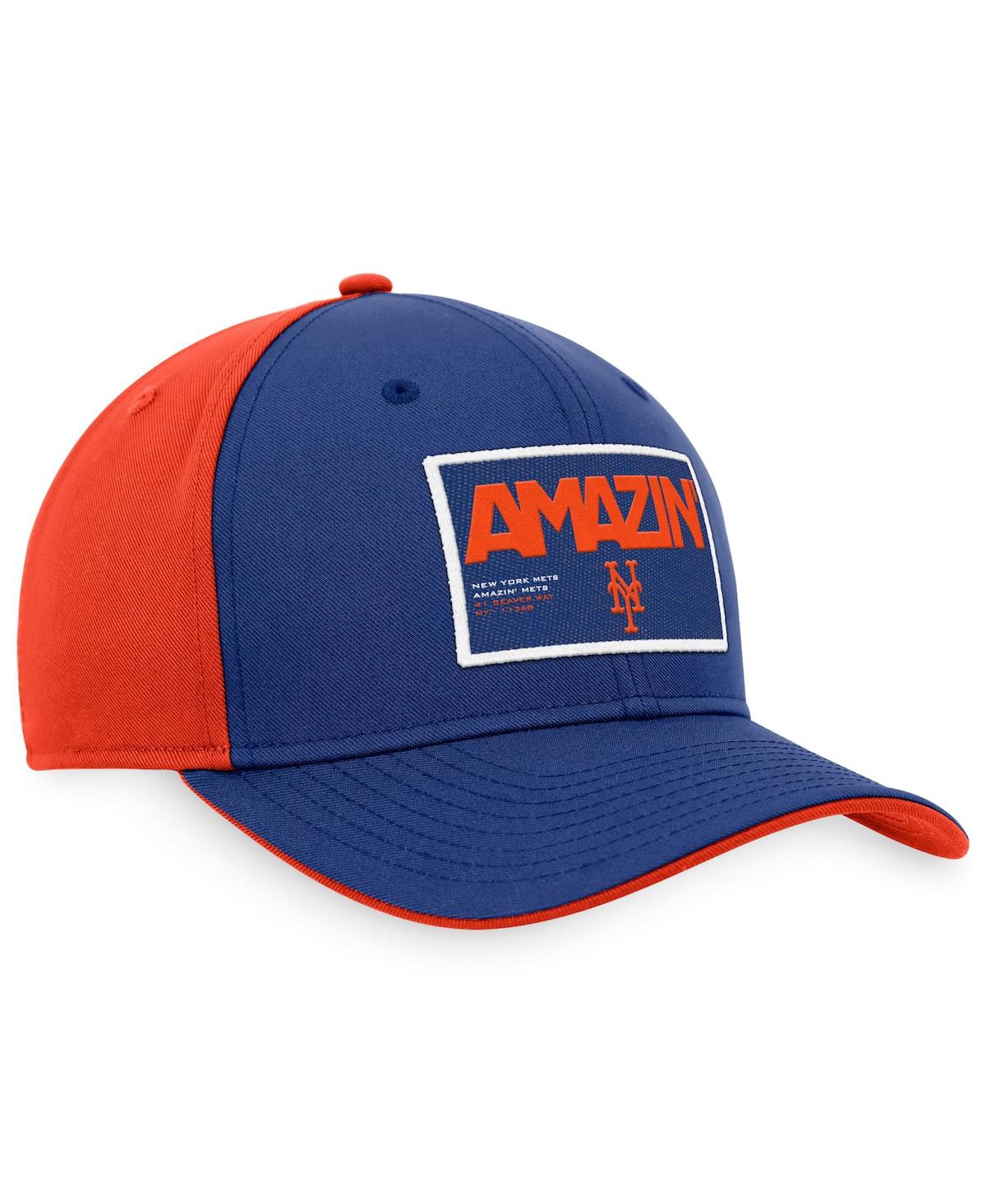Men's Nike Orange New York Mets Classic99 Colorblock Performance Snapback Hat - Orange