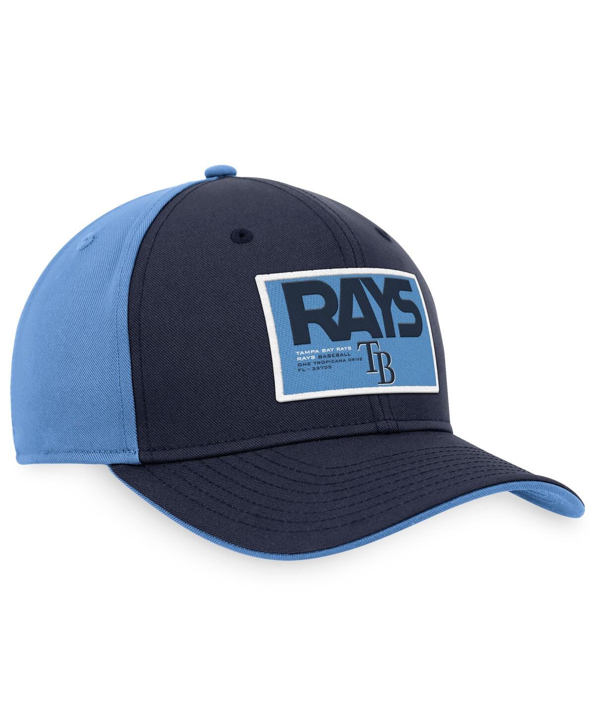 Nike Tampa Bay Rays Classic99 Color Block  Men's Mlb Adjustable Hat In Navy,light Blue