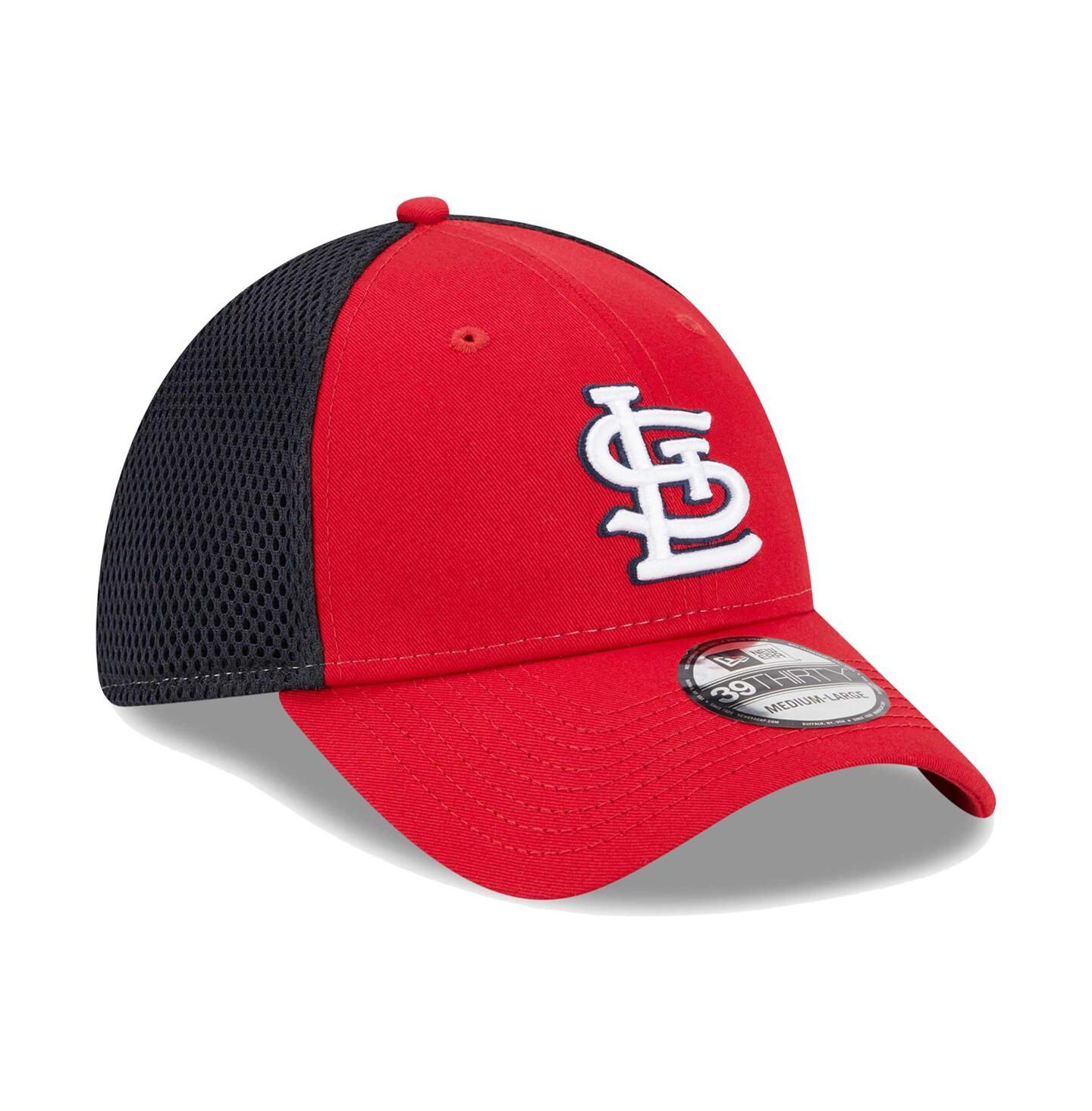 Мужская кепка New Era Red St. Louis Cardinals Team Neo 39THIRTY Flex Hat — фото 4