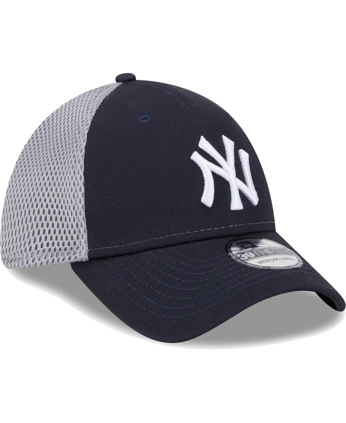 New Era Men's  Navy New York Yankees Team Neo 39thirty Flex Hat In Navy
