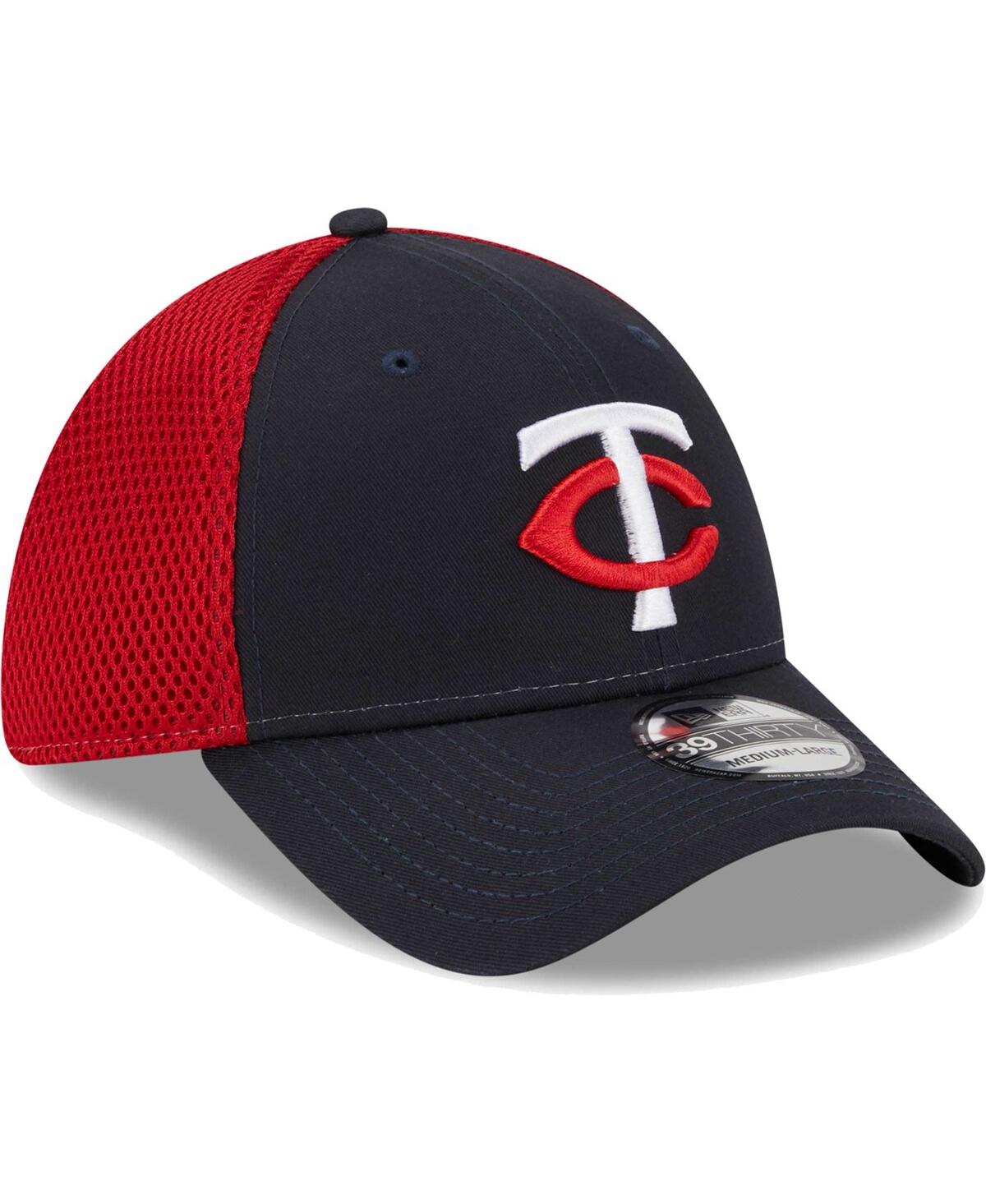 New Era Men's  Navy Minnesota Twins Team Neo 39thirty Flex Hat In Navy