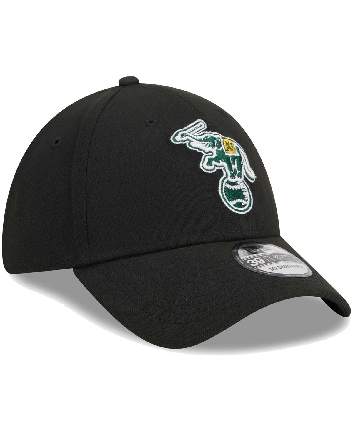 Men's New EraOakland Athletics Logo 39THIRTY Flex Hat - Black
