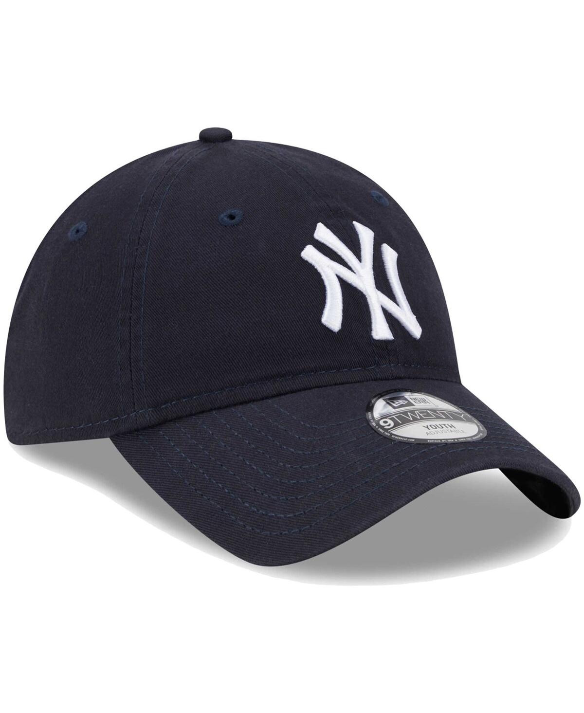 New Era Little Boys And Girls  Navy New York Yankees Team 9twenty Adjustable Hat In Navy