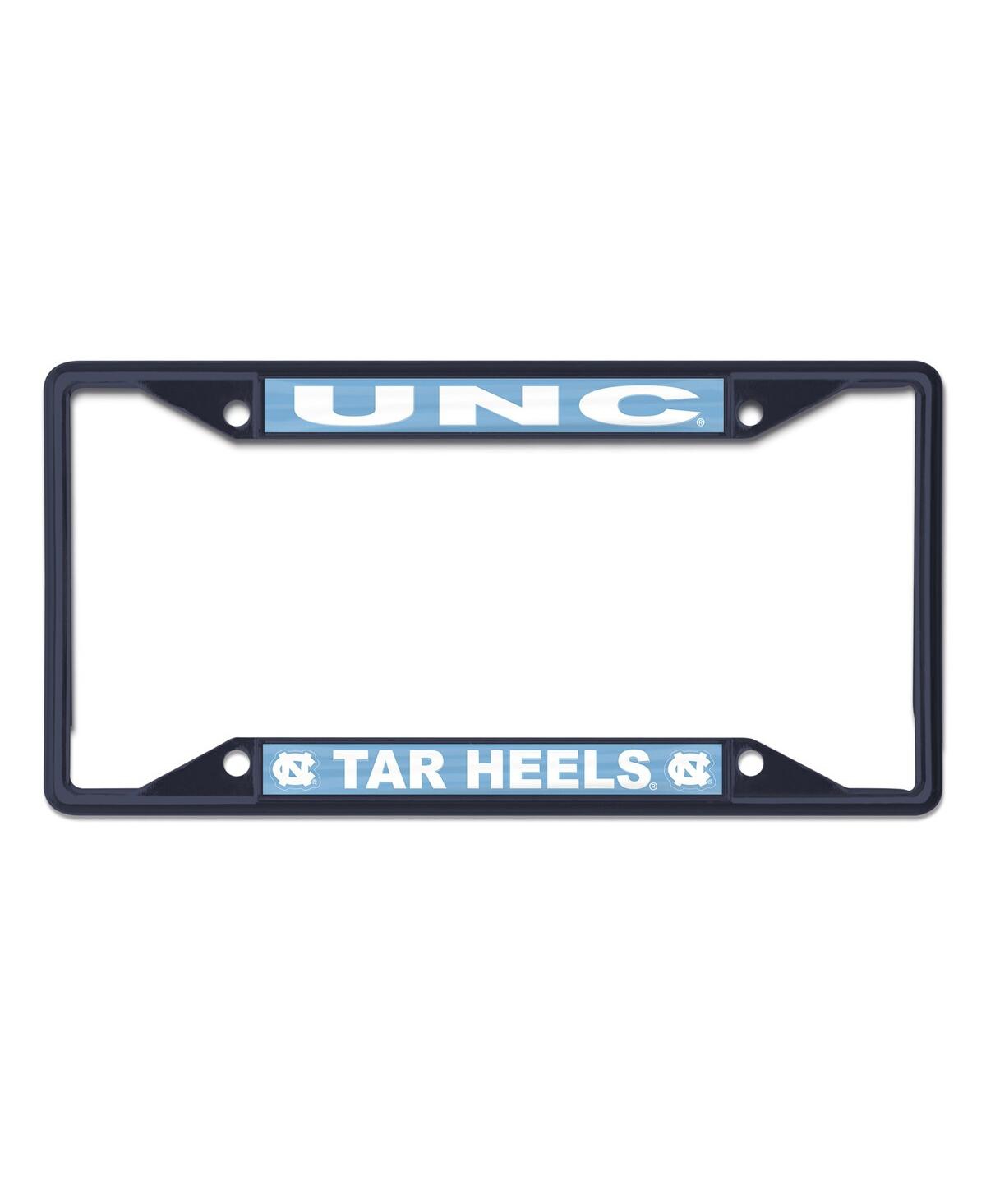 Shop Wincraft North Carolina Tar Heels Chrome Colored License Plate Frame In Navy