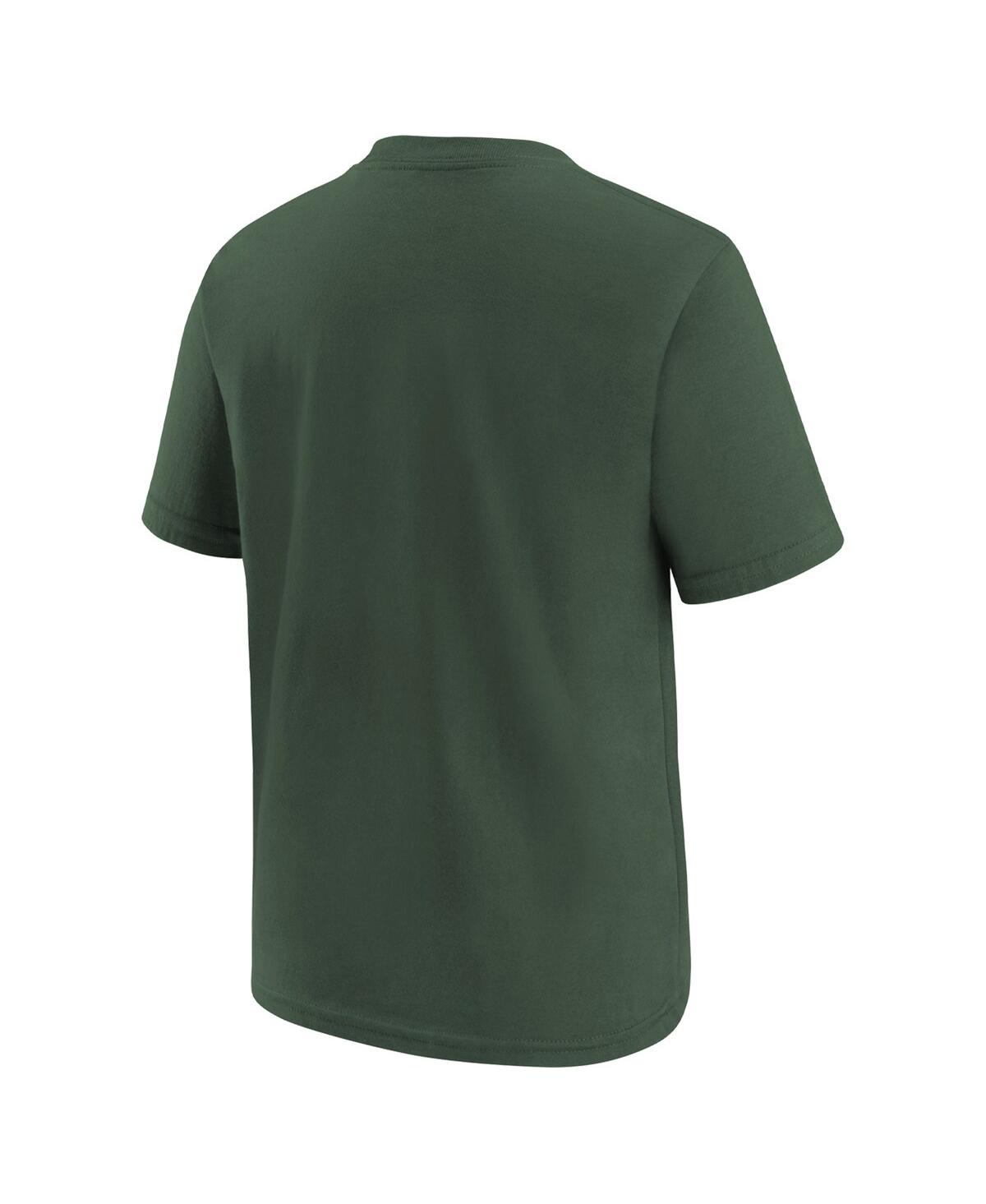 Nike Toddler Boys And Girls  Green Green Bay Packers Logo T-shirt In Green