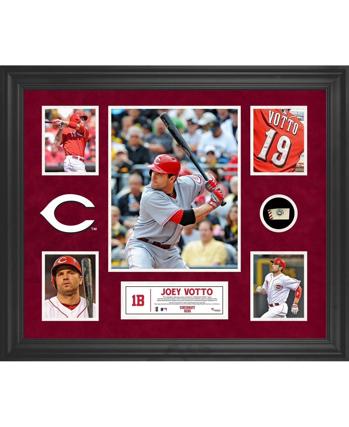 Fanatics Authentic Joey Votto Cincinnati Reds Framed 5-photo Collage With Piece Of Game-used Ball