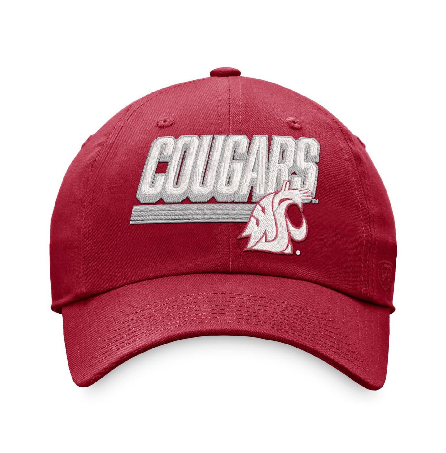 Мужская кепка Top of the World Crimson Washington State Cougars Slice Adjustable Hat — фото 3